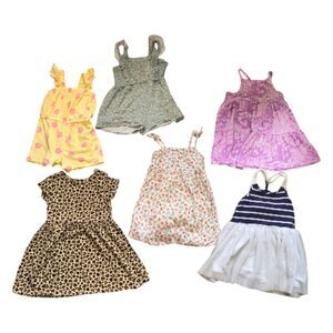 Bundle of 6 Girl's 3T Dresses & Rompers